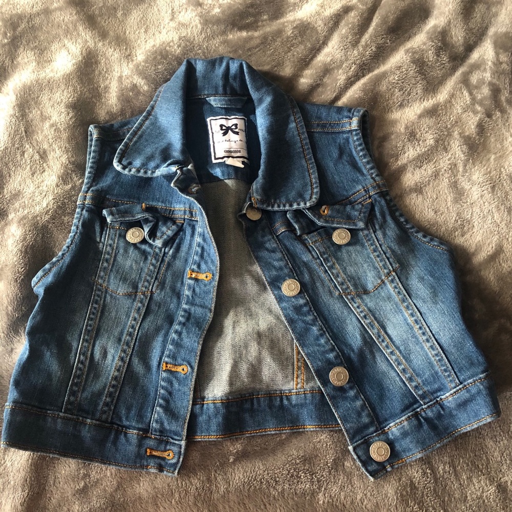 Gymboree Girls' Jeans Vest